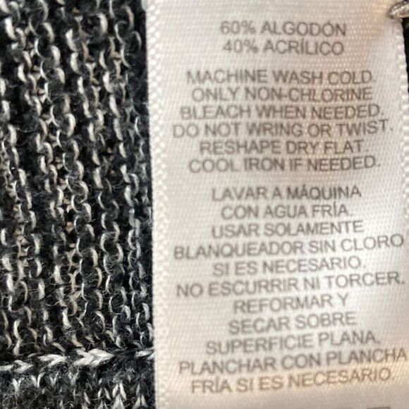 Ellen Tracy Marled Light Knit Sweater Size XL Black/Ivory Color - Picture 8 of 8